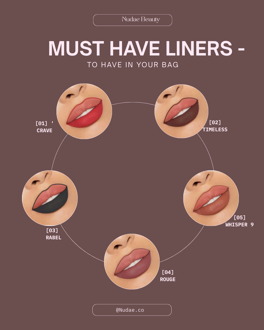 5 in 1 lip liner (Mood Edition)