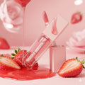 Blushing lip oil